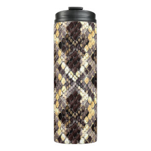 Termo Patrón Seamless de acuarela de piel silvestre