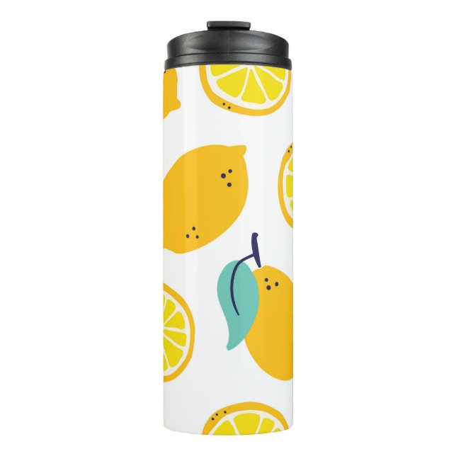 Termo Patrón sin fisuras de frutos de limón (Anverso)