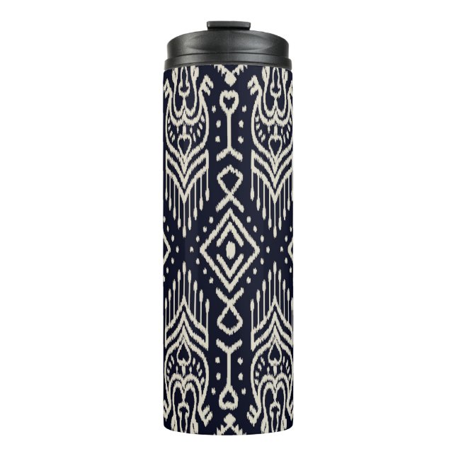 Termo Patrón sin foco con bordado. Ikat Fabric. Eth (Anverso)