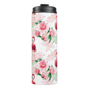 Termo Patrón sin foco con flamingo rosa