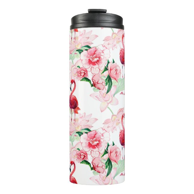 Termo Patrón sin foco con flamingo rosa (Anverso)
