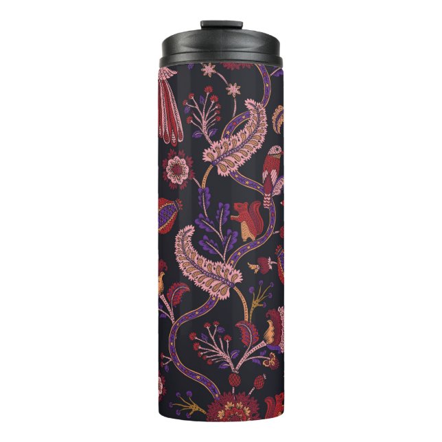 Termo Patrón sin foco con flores de fantasía, wal natura (Anverso)