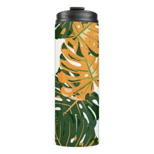 Termo Patrón sin foco con la selva tropical hawaiana. Re