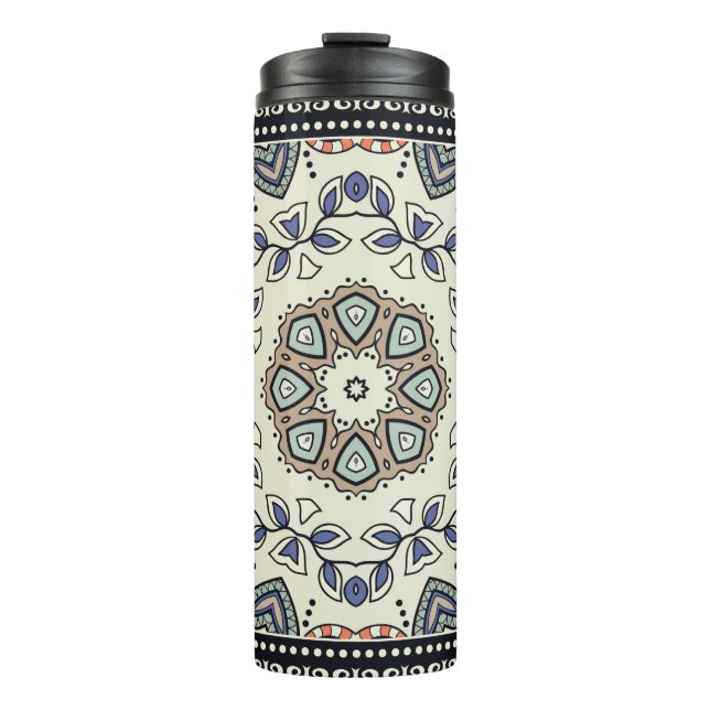 Termo Patrón sin foco con mandala étnica tribal (Anverso)