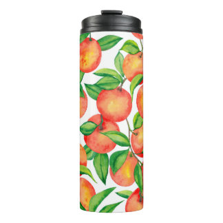 Termo Patrón sin foco con mandarina de color agua y