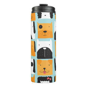 Termo Patrón sin foco con perros lindos. 