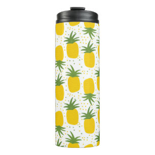 Termo Patrón sin foco con piñas. Piña amarilla