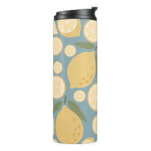 Termo Patrón sin foco de limón amarillo