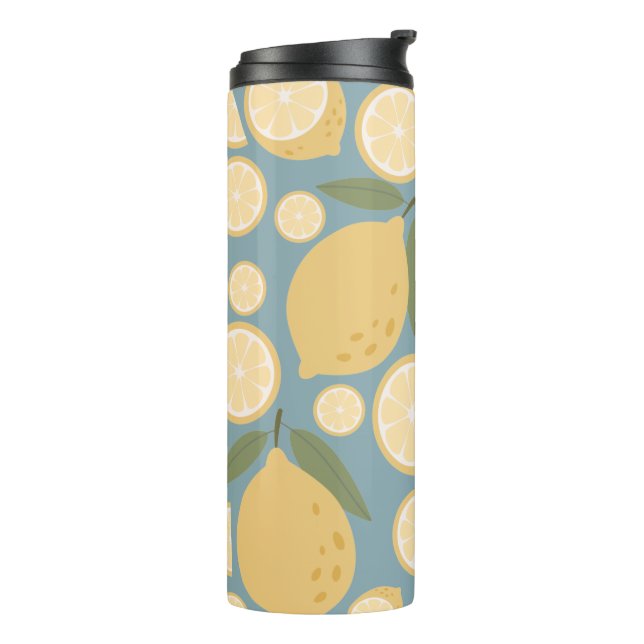 Termo Patrón sin foco de limón amarillo (Rotado hacia la izquierda)