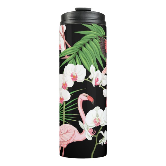 Termo Patrón sin mar, fondo con plantas tropicales, (Anverso)