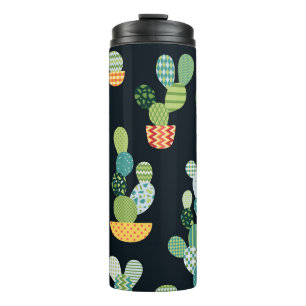 Termo Patrón sin problemas de las plantas de cactus