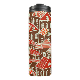 Termo Patrón sin problemas de los edificios de la ciudad