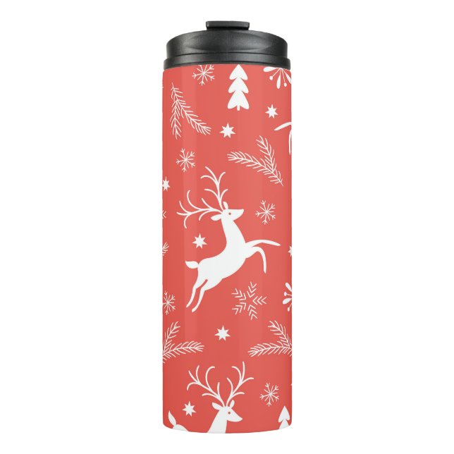 Termo Patrón sin problemas de Navidades festivos (Anverso)