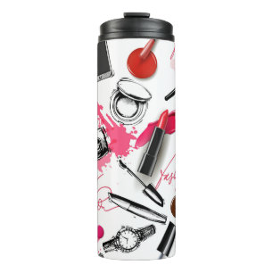 Termo Patrón sin soldadura con maquillaje pintado