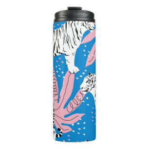 Termo Patrón sin soldadura de tiburón, fondo animal salv