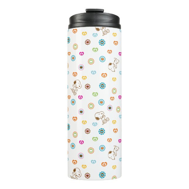 Termo Patrón Snoopy Colorful Hearts (Anverso)