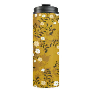Termo Patrón suave y floral sin compresas en el arte mus