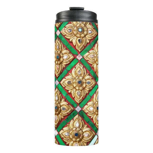 Termo Patrón tailandés dentro de la pared del templo tai (Anverso)