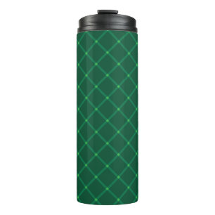 Termo Patrón tradicional elegante y verde oscuro