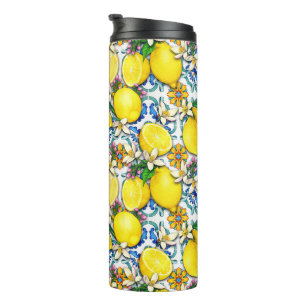 Termo Patrón tradicional mediterráneo con lemas