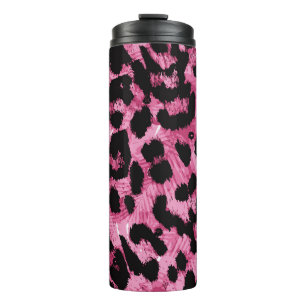 Termo Patrón transparente de leopardo
