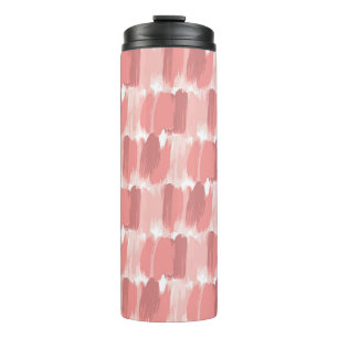 Termo Patrón transparente de pincel rosa