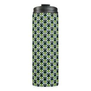 Termo Patrón triangular verde