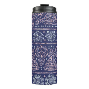 Termo Patrón tribal mexicano, étnico sin fisuras.