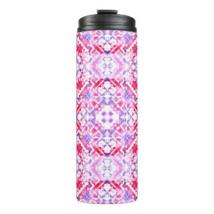 Termo Patrón tribal sin fisuras. Agua grunge pintada a m