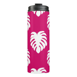 Termo Patrón tropical sin fisuras con monstera. arte, re