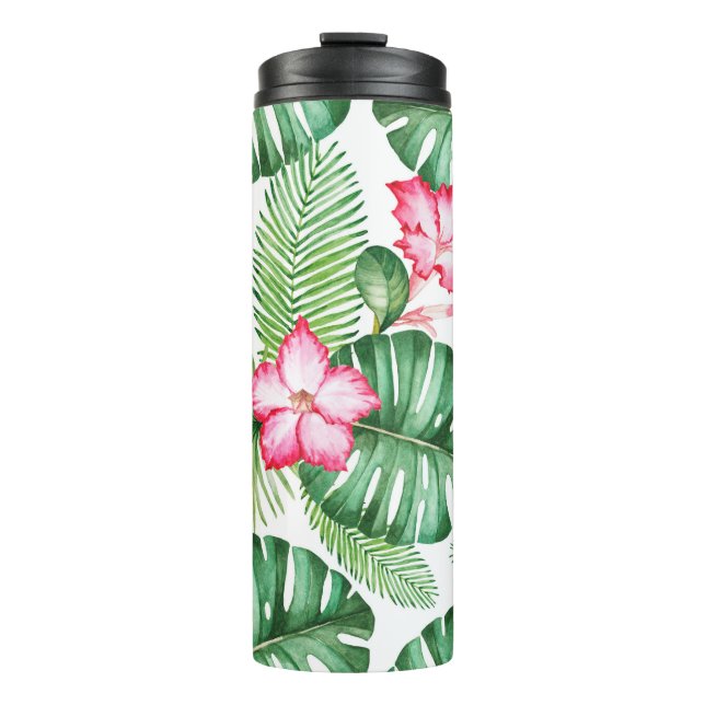 Termo Patrón tropical transparente (Anverso)