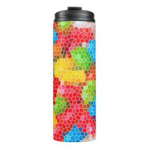 Termo Patrón único brillante y colorido