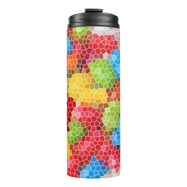 Termo Patrón único brillante y colorido (Anverso)