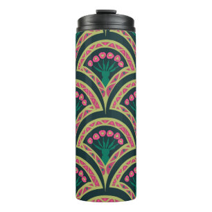 Termo patrón verde en forma de cáscara