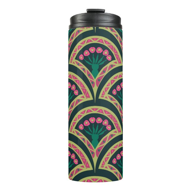 Termo patrón verde en forma de cáscara (Anverso)