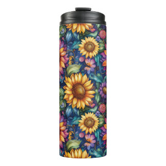 Termo Patrón vibrante Bohemian Floral Dreamscape