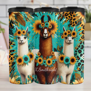 Termo Patrón vibrante del trío de llamada de girasol