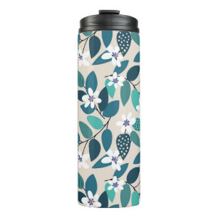 Termo Patrón vintage floral sin costuras. Hermoso f blan