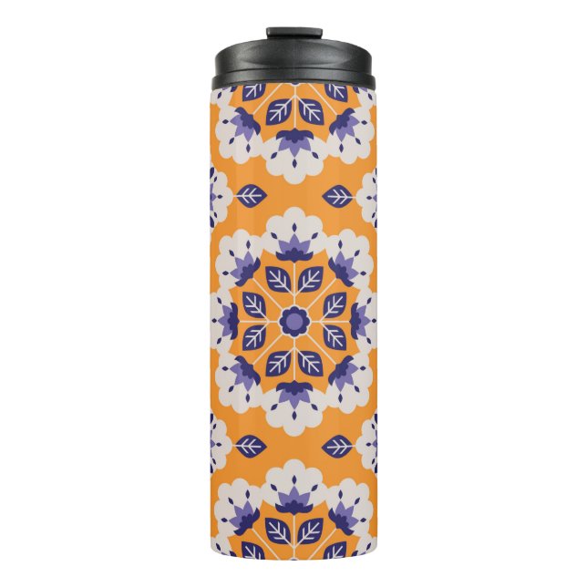 Termo patrón vintage floral sin fisuras (Anverso)
