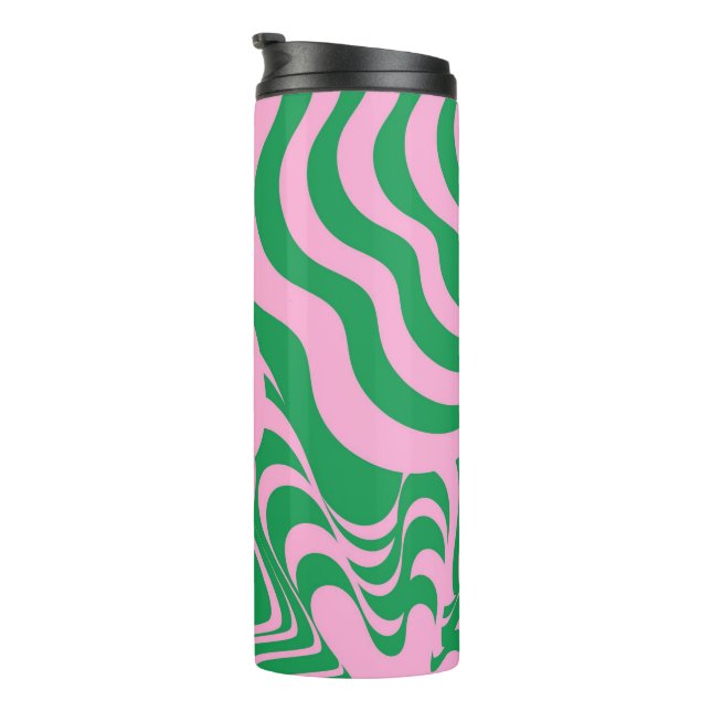 Termo Patrón Y2K colorido de Swirl Groovy Retro (Rotado hacia la derecha)