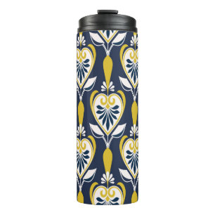 Termo Patrones florales sin inconfundibles de estilo esc