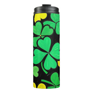 Termo Pattern St. Patrick's Day Clovers