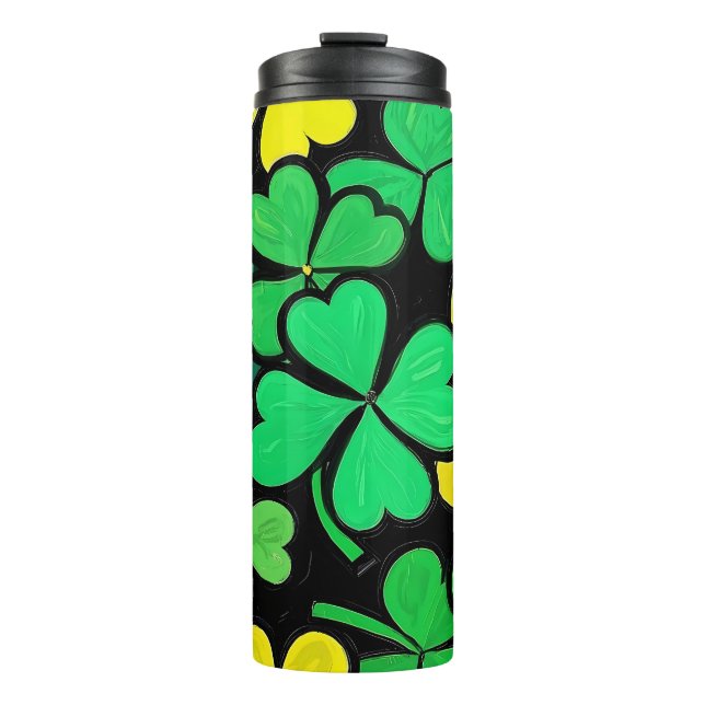 Termo Pattern St. Patrick's Day Clovers (Anverso)