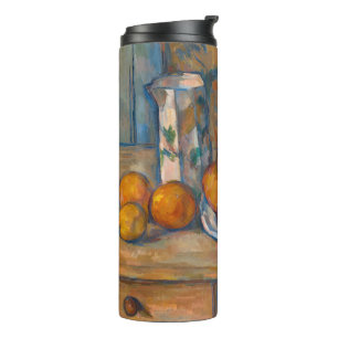 Termo Paul Cezanne - Bodegón con jarra de leche y frutas
