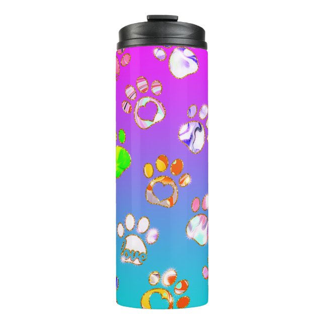 Termo Paw Prints for Pet Lovers (Anverso)
