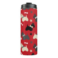 Paws y huesos aterradores escoceses rojos