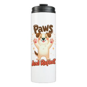 Termo Paws Y Refleja Perro Cuto