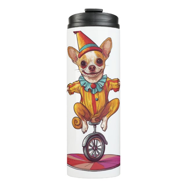 Termo Payaso Chihuahua � Perro Divertido de Circo (Anverso)
