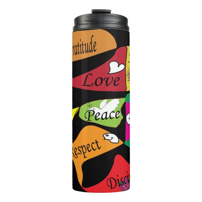 Termo Paz, alegría y amor (Anverso)