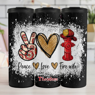 Termo Paz Amor Fuego Esposa Hidrante